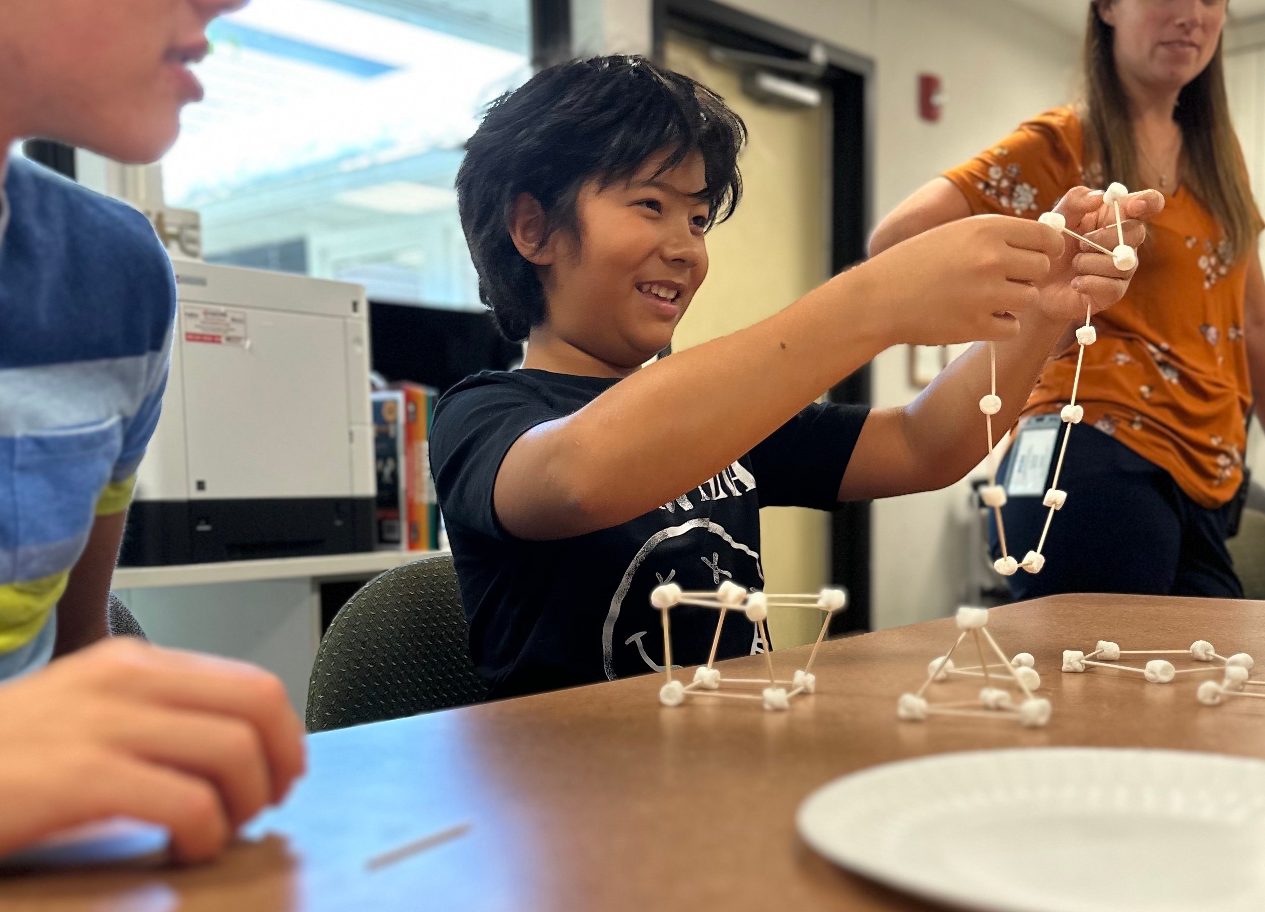 Marshmellows and toothpicks